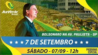 Transmissão ao vivo e na íntegra com o Presidente Bolsonaro na Avenida PaulistaSP  07092024 [upl. by Nerwal475]