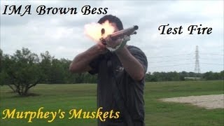 IMA Brown Bess Flintlock Musket 75 Cal Test Fire And Review [upl. by Nnaytsirk]