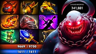 🔥 OMG 340K DAMAGE RECEIVED — Pudge Immortal UNKILLABLE Tank Build  Pudge Official [upl. by Izaak]