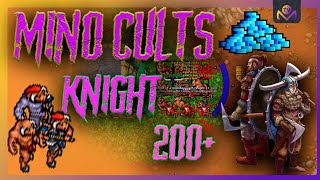 MINOTAUR CULTS  ELITE KNIGHT 200 1KK EXP RAW  300800K PROFIT  GUIA DE HUNT E DICAS 2023 [upl. by Enelad326]