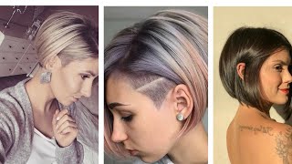 Edgy undercut bob haircuts with a modern twist  Undercut Bob cut  Trendy haircut [upl. by Annhej]