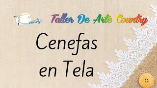 Cenefas en Tela  Pasar Diseños en Tela Curso Tela  Taller De Arte Country [upl. by Aseel]