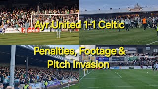 Ayr United 11 Celtic  Penalties Footage amp Pitch Invasion  Pre Season Friendly [upl. by Vizza]