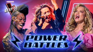 Electrifying BATTLES Making The Coaches’ JAWS DROP on The Voice [upl. by Arbmahs]