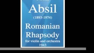 Jean Absil 18931974  Romanian Rhapsody for violin and orchestra 1943 [upl. by Asiluy]