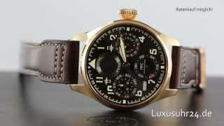 IWC Große Fliegeruhr Ewiger Kalender Edition Antoine de Exupèry IW502617 Luxusuhr24 ab 20 EuroMonat [upl. by Perla105]