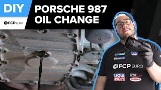 Porsche 987 Cayman Oil Change DIY 20062008 Porsche 9871 Cayman [upl. by Chaffee]