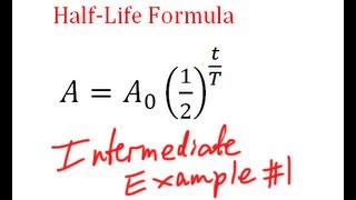 HalfLife Question Intermediate  Solving With Logs Example 1 [upl. by Erait]