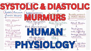 SYSTOLIC amp DIASTOLIC MURMURS ABNORMAL HEART SOUNDS CVS [upl. by Ariada103]