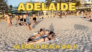 【4K】Australia  Adelaide City Tour  Glenelg Beach Stroll amp Jetty Jump [upl. by Ocnarf]