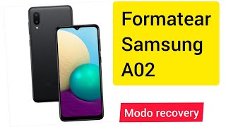 como formatear celular samsung a02  eliminar patron [upl. by Enelad178]