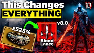 Sacrilegious Lance  Best Overpower Necromancer Build Guide Season 2 Diablo 4 [upl. by Myer]