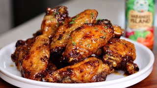 Air Fried Honey Habanero Wings Recipe  BETTER THAN Wings Stop [upl. by Elatsyrc]