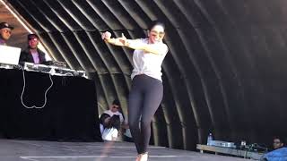 Indira Joshi singing in Australia Holi 2018 [upl. by Ariaet430]