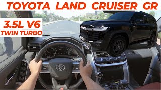 NEW Toyota Land Cruiser GR Test drive Sport Mode [upl. by Tammi343]