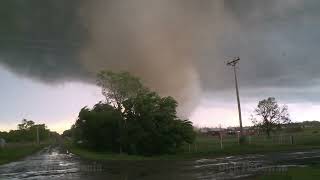 VIOLENT Tornado Fastest hit farm animals takes out house with Soul Chaser Music Katie OK Tornado [upl. by Elhsa]