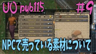 【UO pub115】9 NPCが売っている素材についての考察とか [upl. by Heyra]