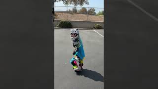 6 yr old getting airtime on the speedbump jumps EUC eucfamily [upl. by Kurzawa]