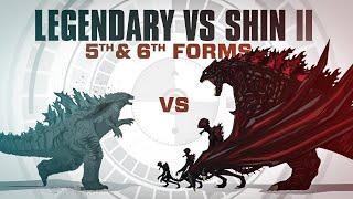 REMATCH Legendary Godzilla vs Shin Godzillas 5th and 6th forms  InDepth Battle Analysis [upl. by Conti907]