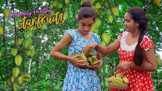 Heavenly healthy tropical fruit  Carambola  village foods [upl. by Nuawed]