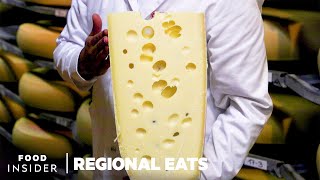 How Swiss Emmentaler Cheese Is Made  Regional Eats [upl. by Abby]