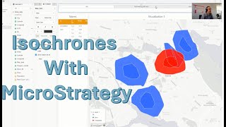 Isochrone Maps  travel time visualization with MicroStrategy [upl. by Anitsyrhk]