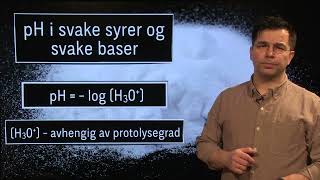 Kjemi 2 pH i svake syrer og baser [upl. by Neelear901]