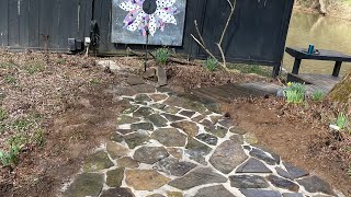 LAYING FIELDSTONE PATHWAY [upl. by Stock]