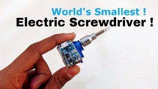 DIY Mini Electric Screwdriver Key chain Trailer [upl. by Rondon]