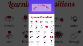 Learning prepositions prepositions english words grammar [upl. by Sel115]