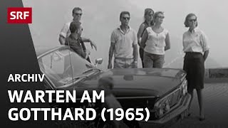 Gotthard Rückreiseverkehr 1965  Autofahren in den 60er Jahren  SRF Archiv [upl. by Notxarb]