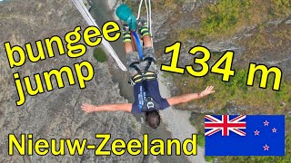 HOOGSTE BUNGEEJUMP van NieuwZeeland  highest bungyjump New Zealand [upl. by Agem914]