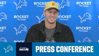 Jared Goff postgame media availability  2024 Week 4 Lions vs Seahawks [upl. by Airotnahs]