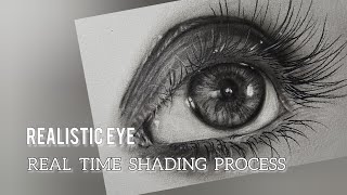 Drawing Realistic EyesEye shading Technique How to draw a Realistic Eye  Real Time Video [upl. by Selin]