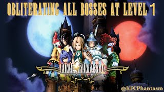 FINAL FANTASY IX  Obliterating All Bosses at Level 1 [upl. by Allicserp]