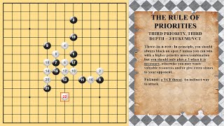 How to play Gomoku  The rule of priorities  The base of all Gomoku strategies [upl. by Nylsoj]