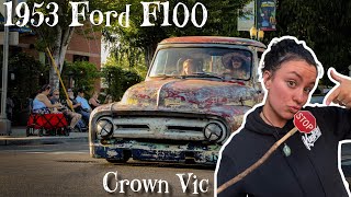 53 F100 Crown vic Chassis Swap pt 23 Truck gets brake lights [upl. by Cardwell]