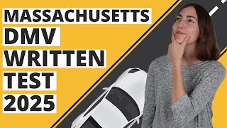 Massachusetts DMV Written Test 2025 60 Questions with Explained Answers [upl. by Ailaza]