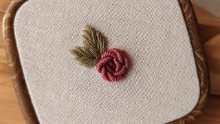 Easy Bullion Knot Rose Tutorial  Step by step Hand Embroidery Tutorial for Beginners ❤️ Gossamer [upl. by Ambert]