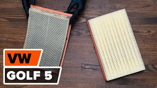 Wie VW GOLF 5 Luftfilter wechseln TUTORIAL  AUTODOC [upl. by Chastity]