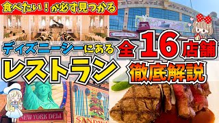 ディズニーシーのレストランが全部わかる！コスパ＆タイパで選べる！予約のいるレストラン6選と予約のいらないレストラン10選の合計16店舗を徹底解説！ [upl. by Liponis]