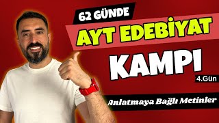 Anlatmaya Bağlı Metinler  62 Günde AYT EDEBİYAT Kampı 2024 PDF 📌4Gün  Deniz Hoca [upl. by Akemat]