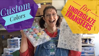 Make Your Own Custom Underglaze Transfers Color Underglaze Transfers Apply underglaze transfers tx [upl. by Scandura571]