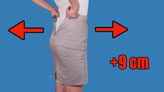 How to upsize a skirt to fit you perfectly  a sewing trick [upl. by Memory]