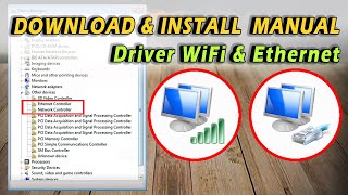 Cara Download amp Install Driver WIFI amp ETHERNET Manual untuk Windows 781011 [upl. by Prosper]