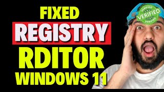 Fix Registry Editor Windows 11 [upl. by Eellac]