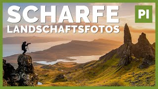 Garantiert scharfe Landschaftsfotos ➡️ Landschaftsfotografie Tutorial [upl. by Cathrine339]