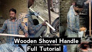 Wooden Handle Making Tutorial  Wooden Shovel Handle  belcha [upl. by Alix]