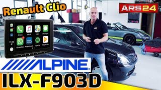 Alpine ILXF903D  riesiges Autoradio  Renault Clio  ARS24 [upl. by Chimene245]