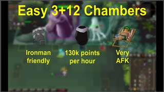 OSRS Easy 312 Chambers of Xeric 130k points per hour for Ironmen [upl. by Gamber]